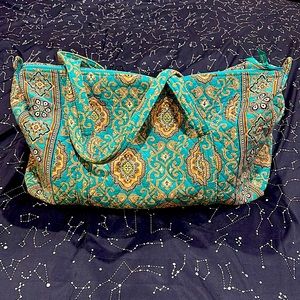 Vera Bradley Totally Turquoise Large Duffle Bag